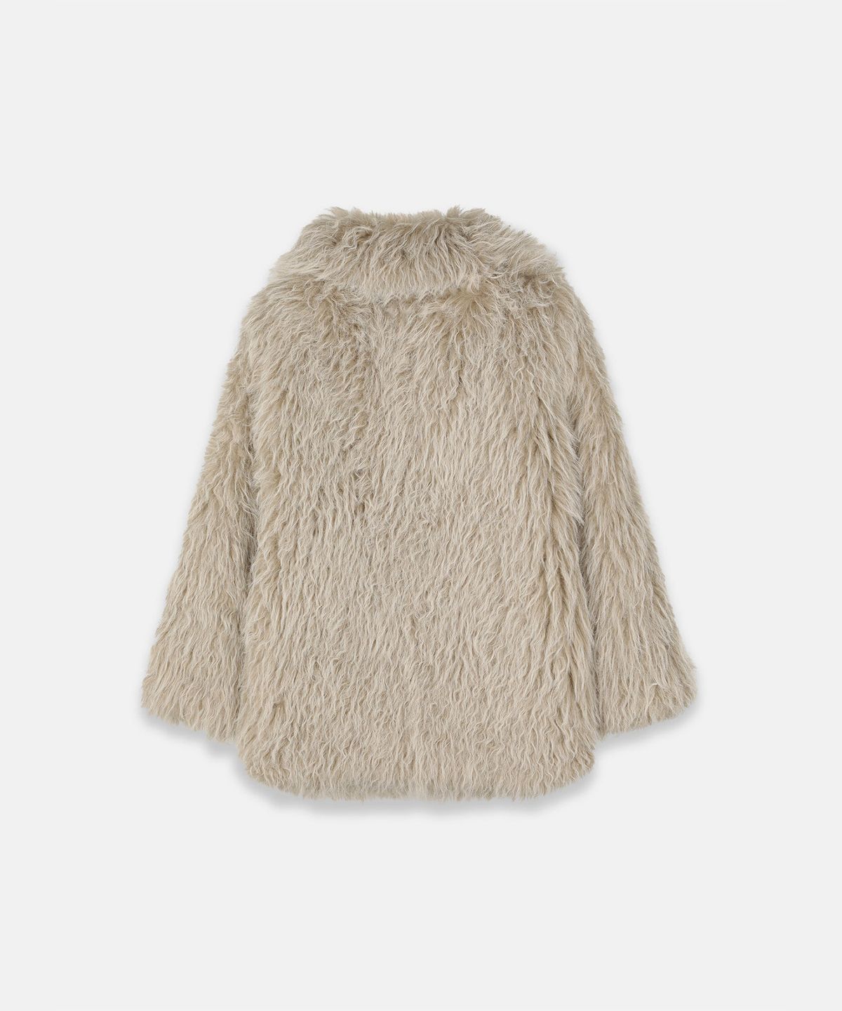 나체(NACHE) REVERSIBLE FAUX FUR LEATHER COAT BLACK