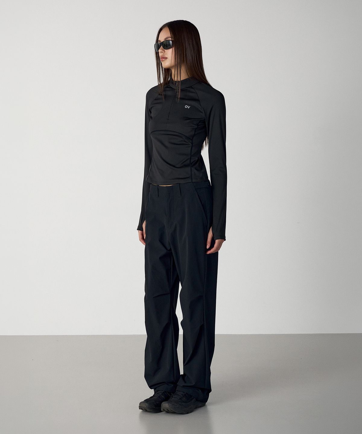 아웃도어 보이스(OUTDOOR VOICES) Technol-OV FLEECE LINED MOUNTAIN PANTS (BLACK)