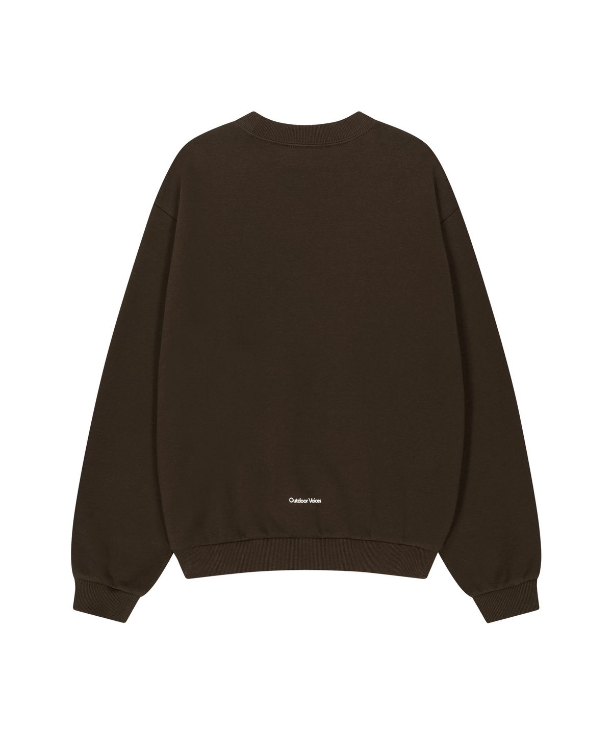 아웃도어 보이스(OUTDOOR VOICES) OV LOGO SWEATSHIRT (BROWN)