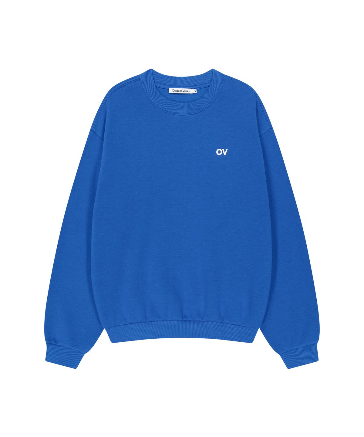 아웃도어 보이스(OUTDOOR VOICES) OV LOGO SWEATSHIRT (OV BLUE)