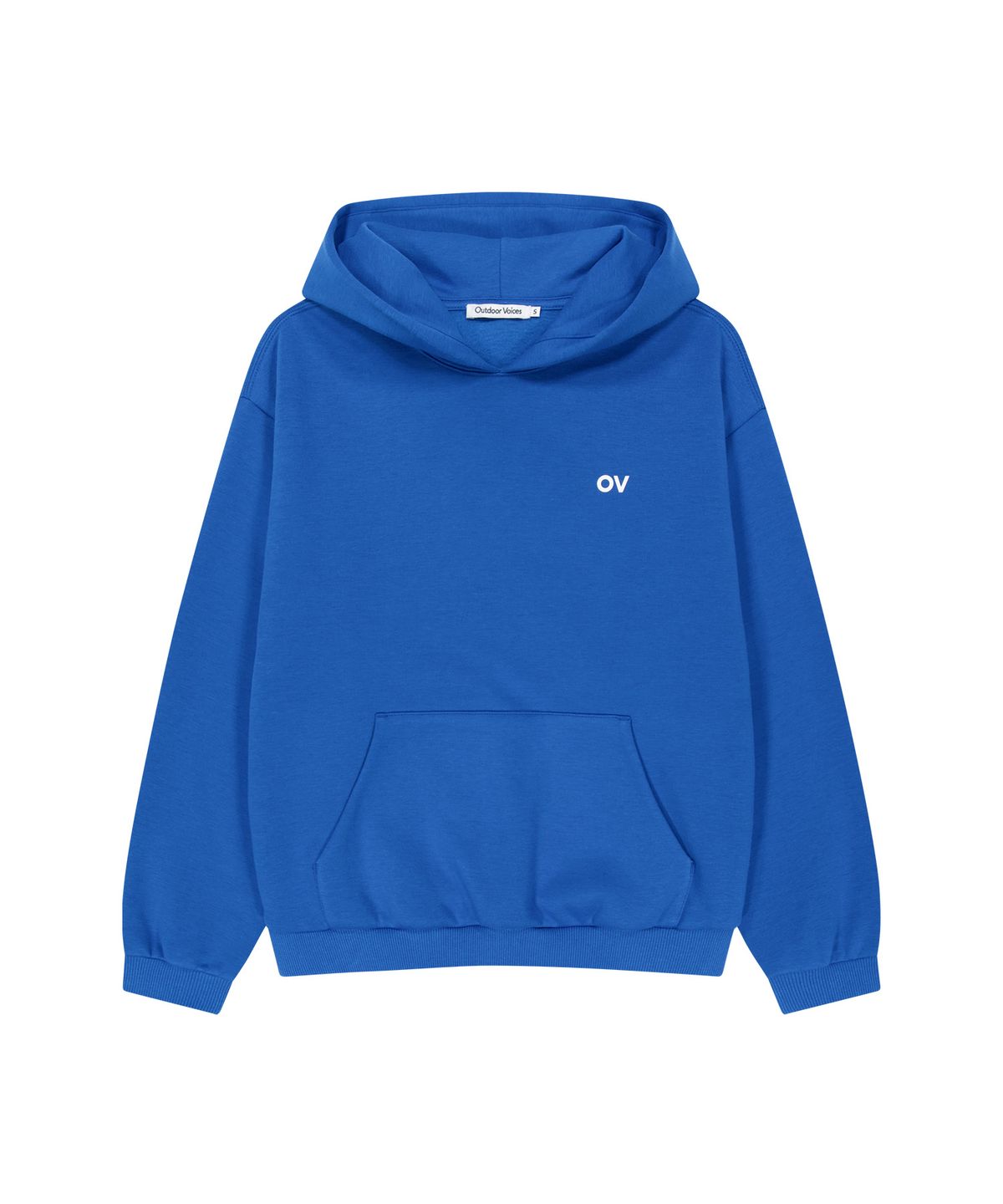 아웃도어 보이스(OUTDOOR VOICES) OV LOGO SWEAT HOODIE (OV BLUE)