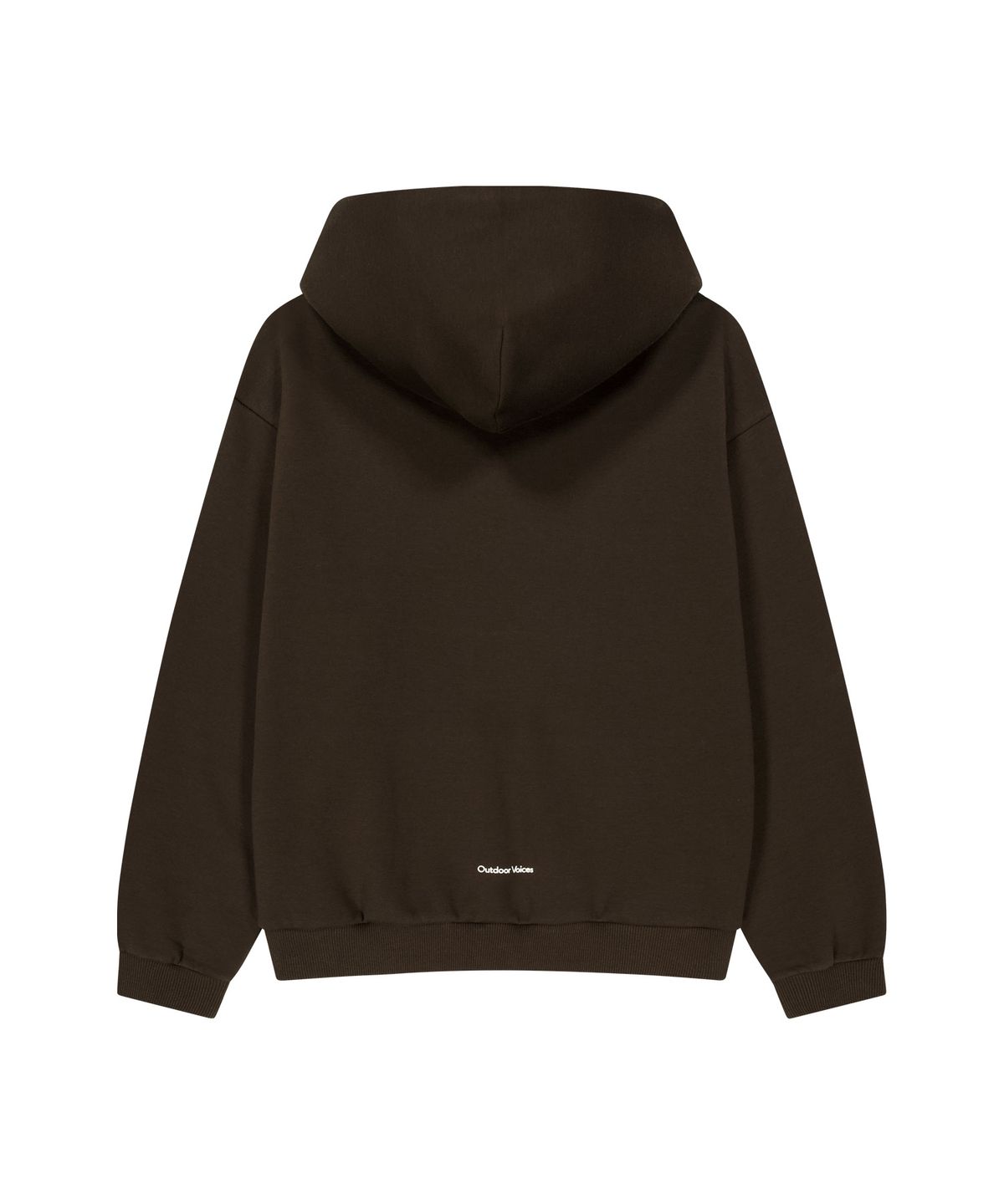 아웃도어 보이스(OUTDOOR VOICES) OV LOGO SWEAT HOODIE (BROWN)