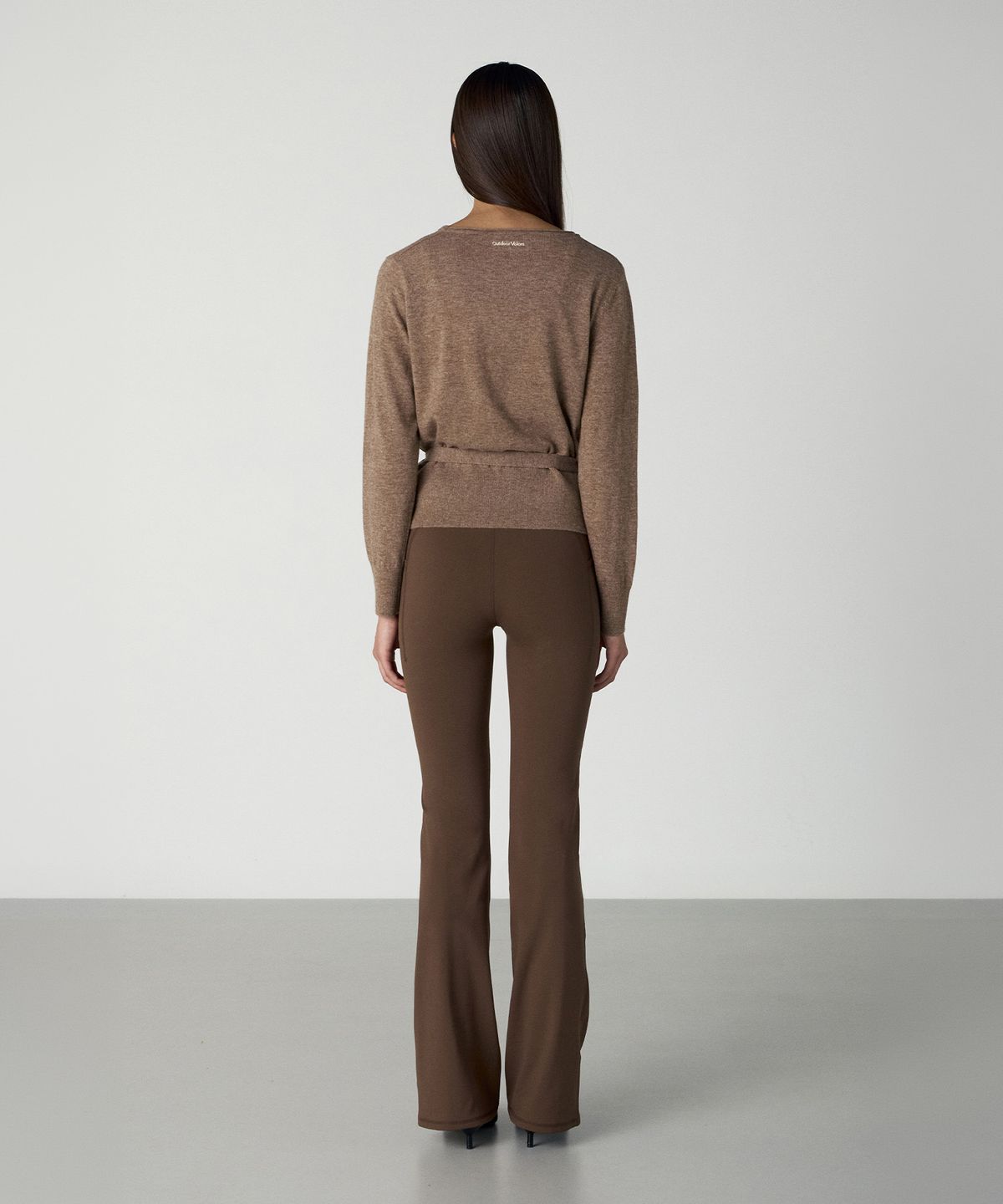 아웃도어 보이스(OUTDOOR VOICES) (W)WOOL CASHMERE WRAP CARDIGAN (BEIGE)