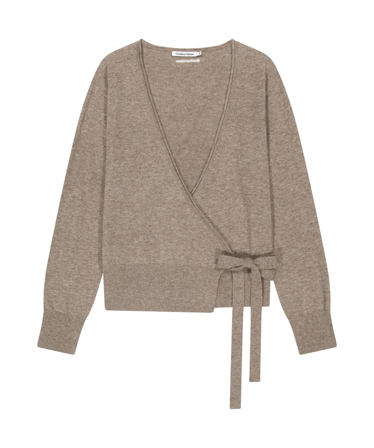 아웃도어 보이스(OUTDOOR VOICES) (W)WOOL CASHMERE WRAP CARDIGAN (BEIGE)
