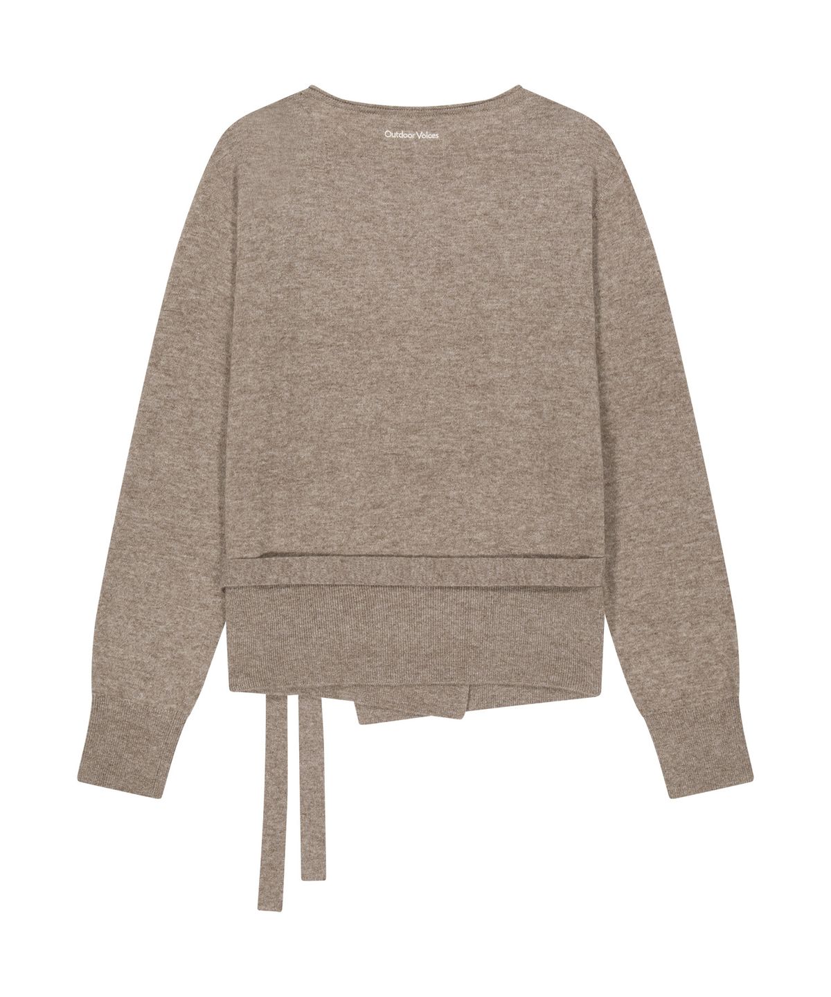 아웃도어 보이스(OUTDOOR VOICES) (W)WOOL CASHMERE WRAP CARDIGAN (BEIGE)