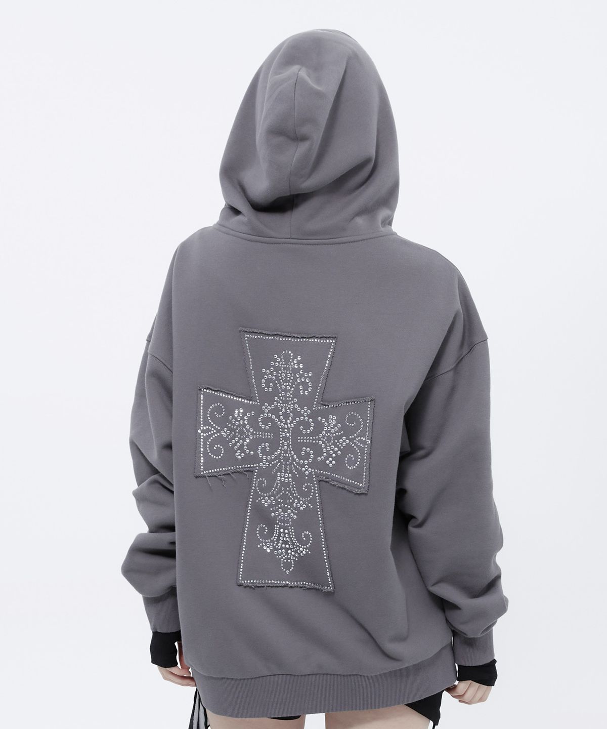 알키알카(ALKI ALKA) Nostalgia Hoodie Zip-Up (Charcoal)_AK8U22641100141M