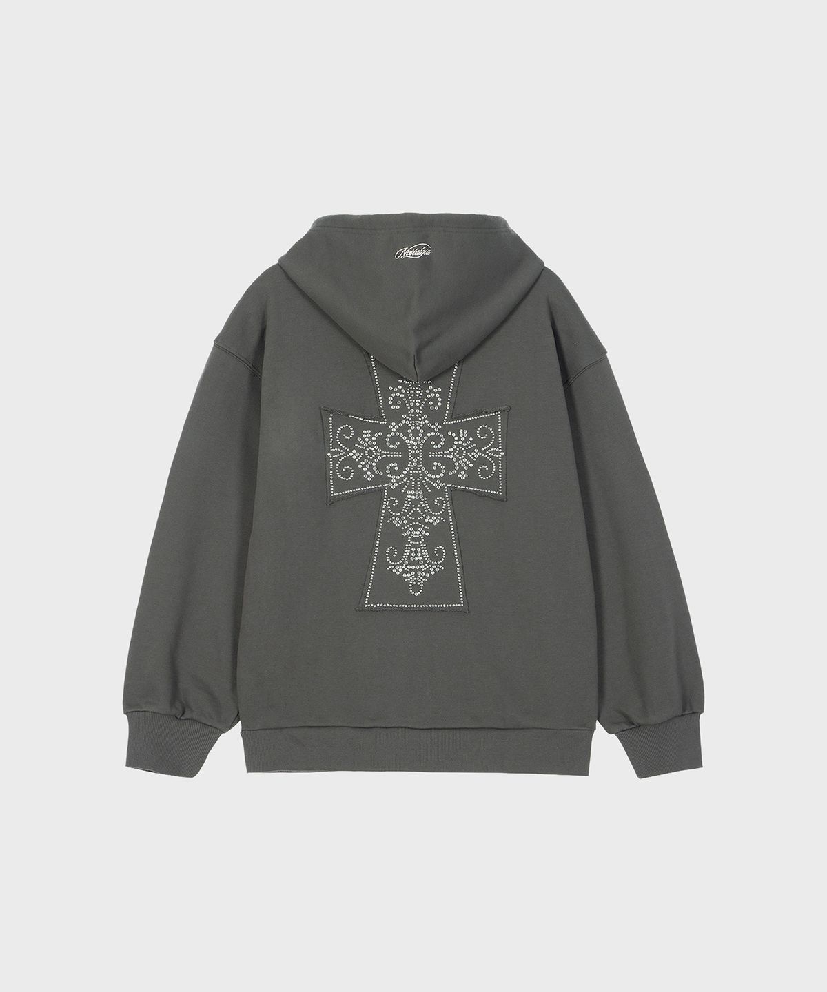알키알카(ALKI ALKA) Nostalgia Hoodie Zip-Up (Charcoal)_AK8U22641100141M
