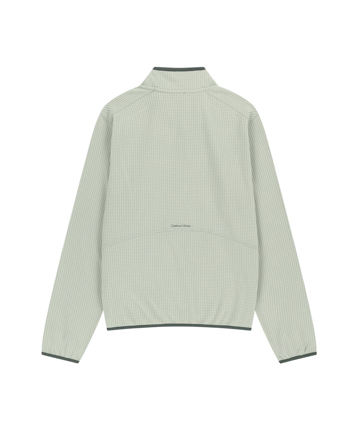 아웃도어 보이스(OUTDOOR VOICES) Technol-OV™ GRID FLEECE HALF ZIP (LIGHT GRAY)