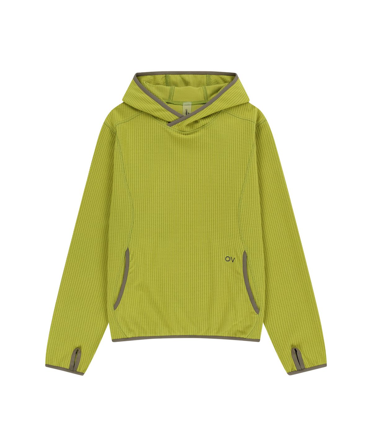 아웃도어 보이스(OUTDOOR VOICES) Technol-OV™ GRID FLEECE HOODIE (OLIVE)