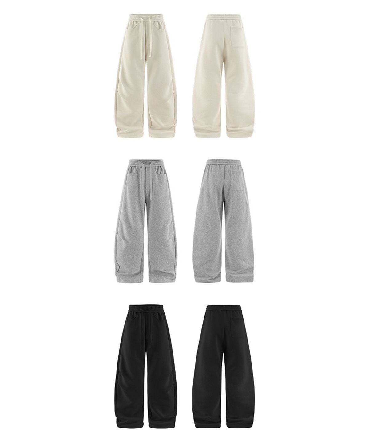 버튼서울(BUTTON SEOUL) 소프트 벌룬 와이드 스웨트 팬츠 (3 COLOR)