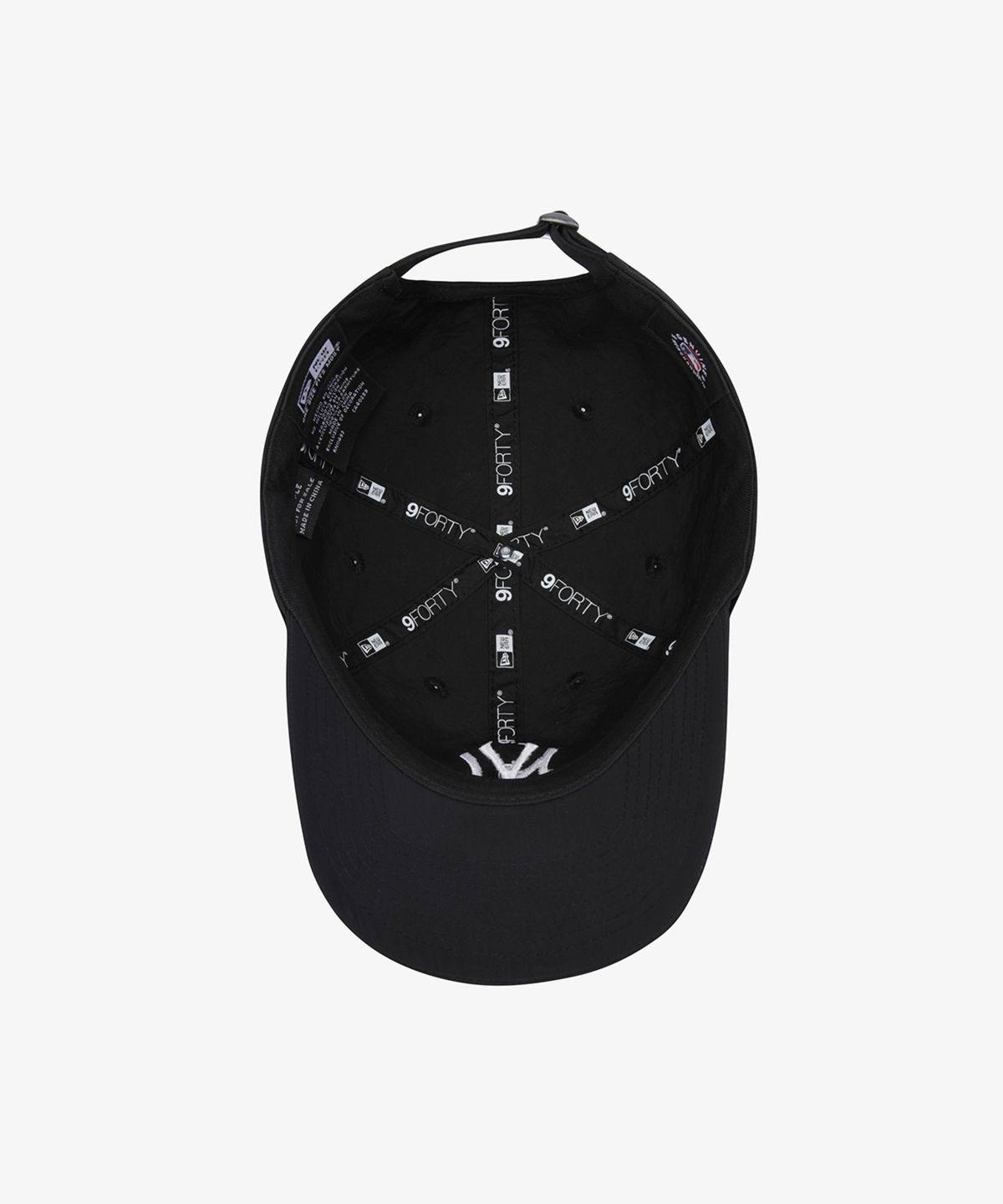 뉴에라(NEW ERA) 940언스트럭쳐 뉴욕양키스 러닝캡 블랙