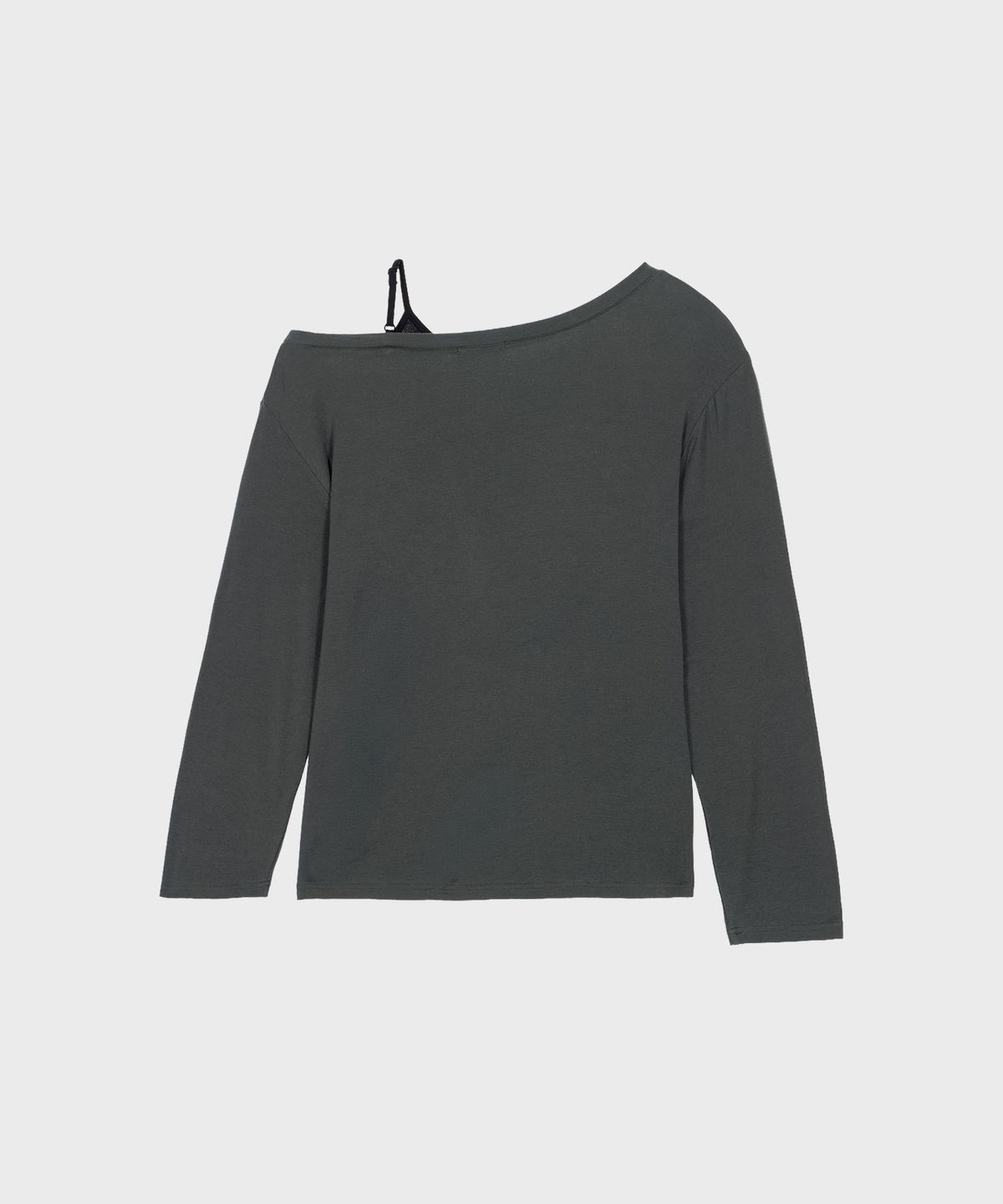 알키알카(ALKI ALKA) Cami Layered Lettering Tee (Charcoal)_ALKAS01557