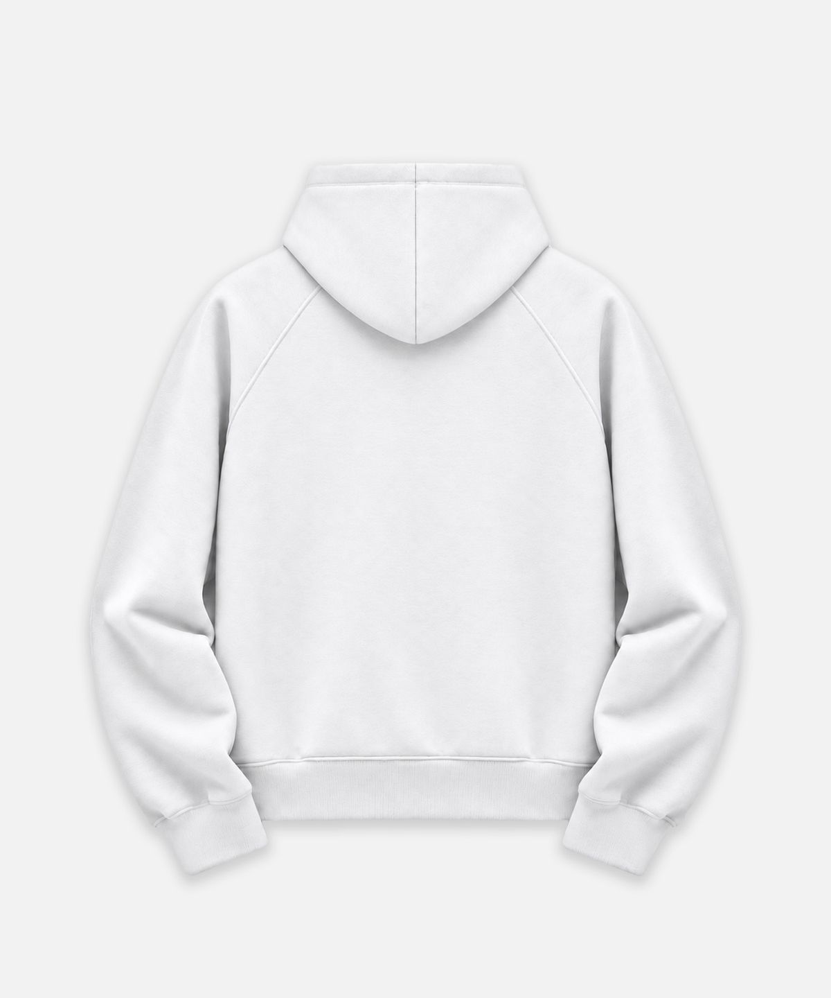 메종니아트(MAISON DE NEART) [남녀공용] 레글런 기모 투웨이 지퍼 후드집업 (White)
