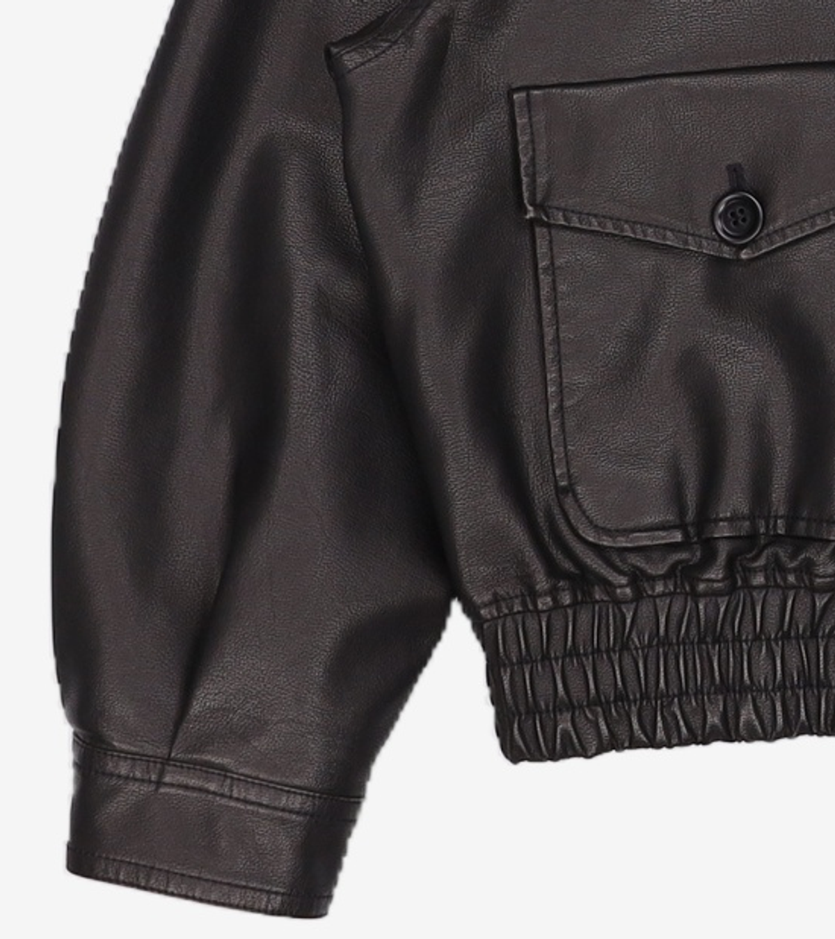 몽돌(MONGDOL) 빈티지 레더 블루종 자켓 FREE