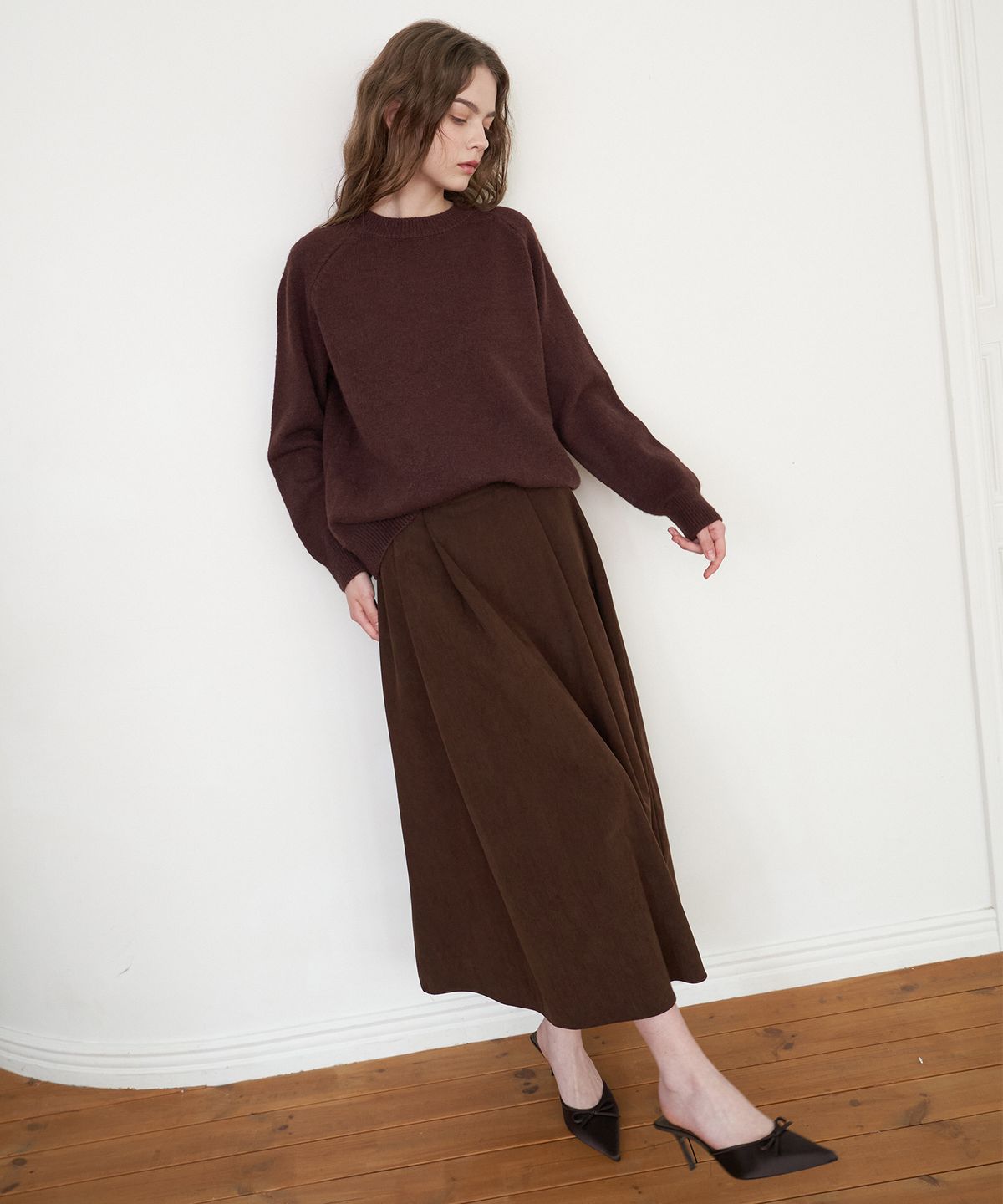 플로브(FLOVE) Soft Hairy Round knit - BG