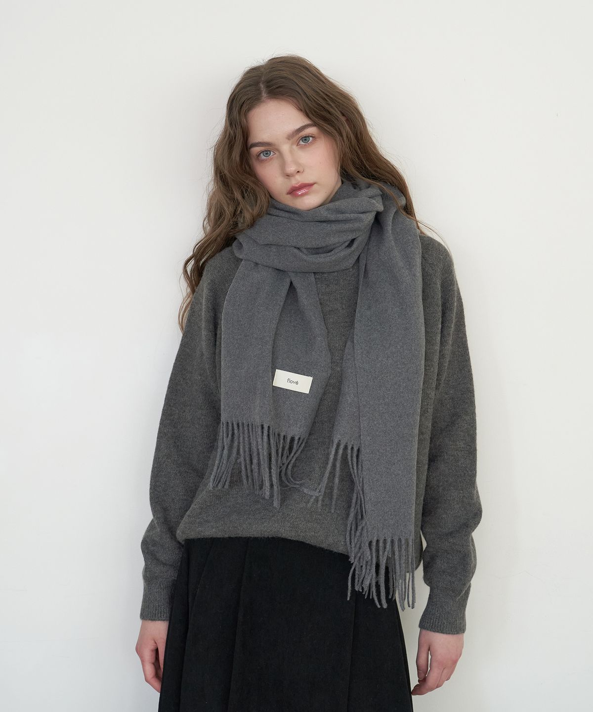 플로브(FLOVE) Soft Hairy Round knit - CH