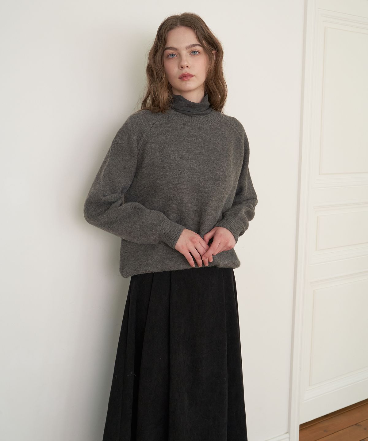 플로브(FLOVE) Soft Hairy Round knit - CH