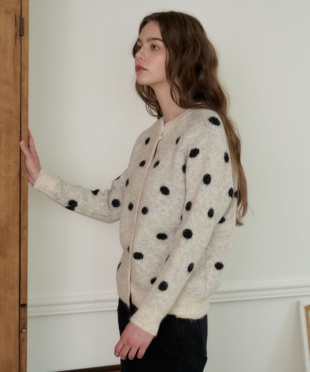 플로브(FLOVE) Soft Dot KNIT Cardigan- IV