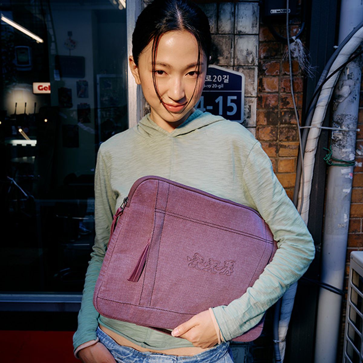 쌤소나이트 레드(SAMSONITE RED) ADD ON ESS TRIPLETS 랩탑 파우치 DUSTY PINK UX190005