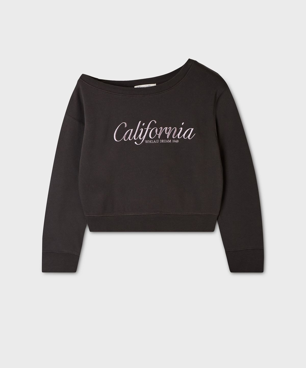 후아유(WHO.A.U) One-Shoulder Sweatshirt(Brushed) / WHMWG4T22F