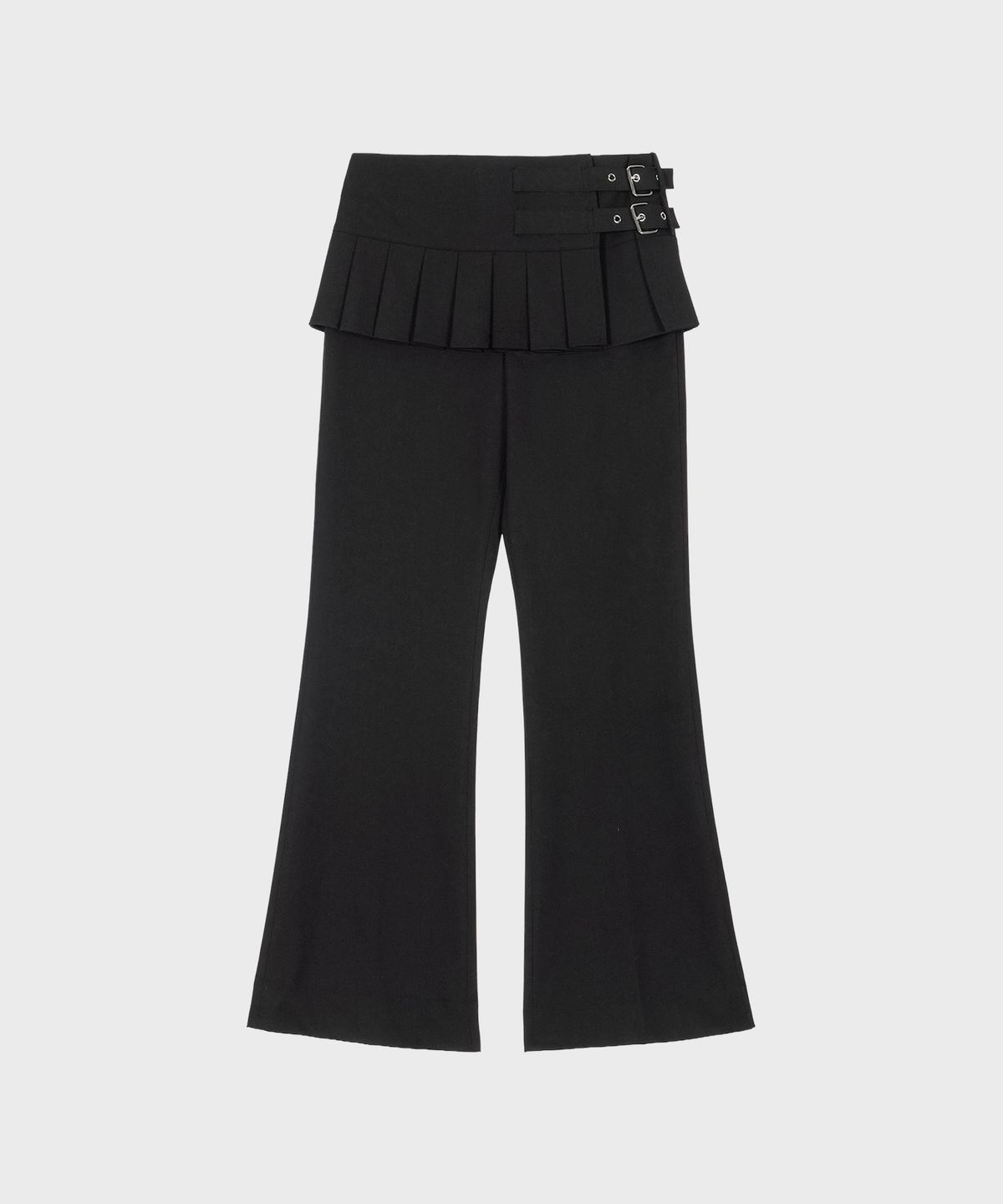 알키알카(ALKI ALKA) Pleated Skirt Trousers (Black)_ALKAS01544