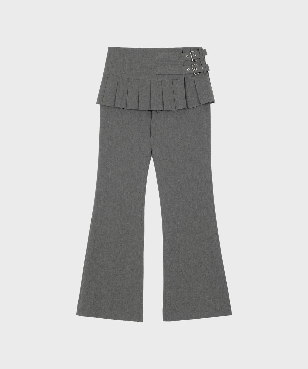 알키알카(ALKI ALKA) Pleated Skirt Trousers (Charcoal)_ALKAS01546