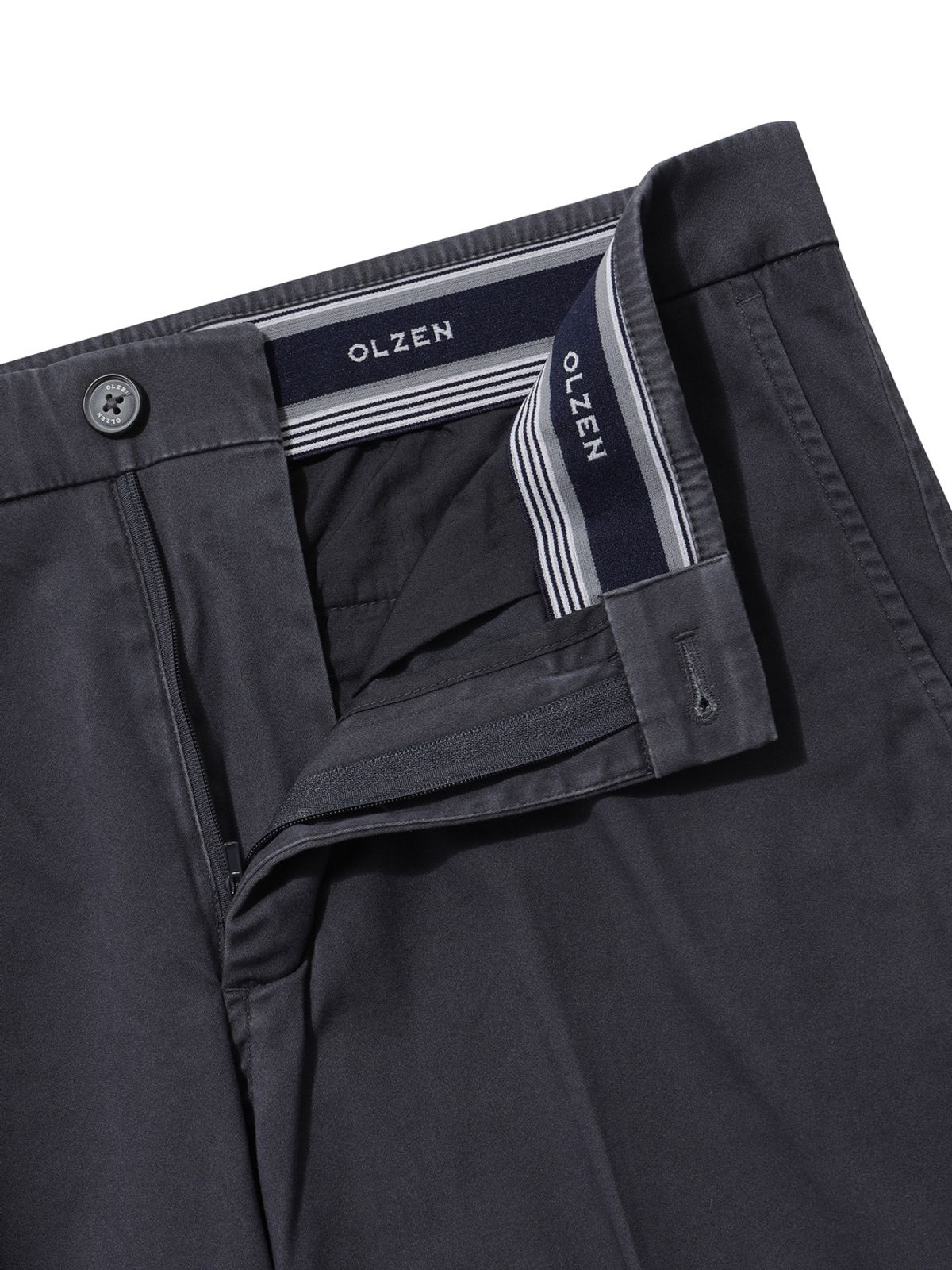 올젠(OLZEN) 남성 간절기 워시드 치노 팬츠_ZOG3PP1302NV