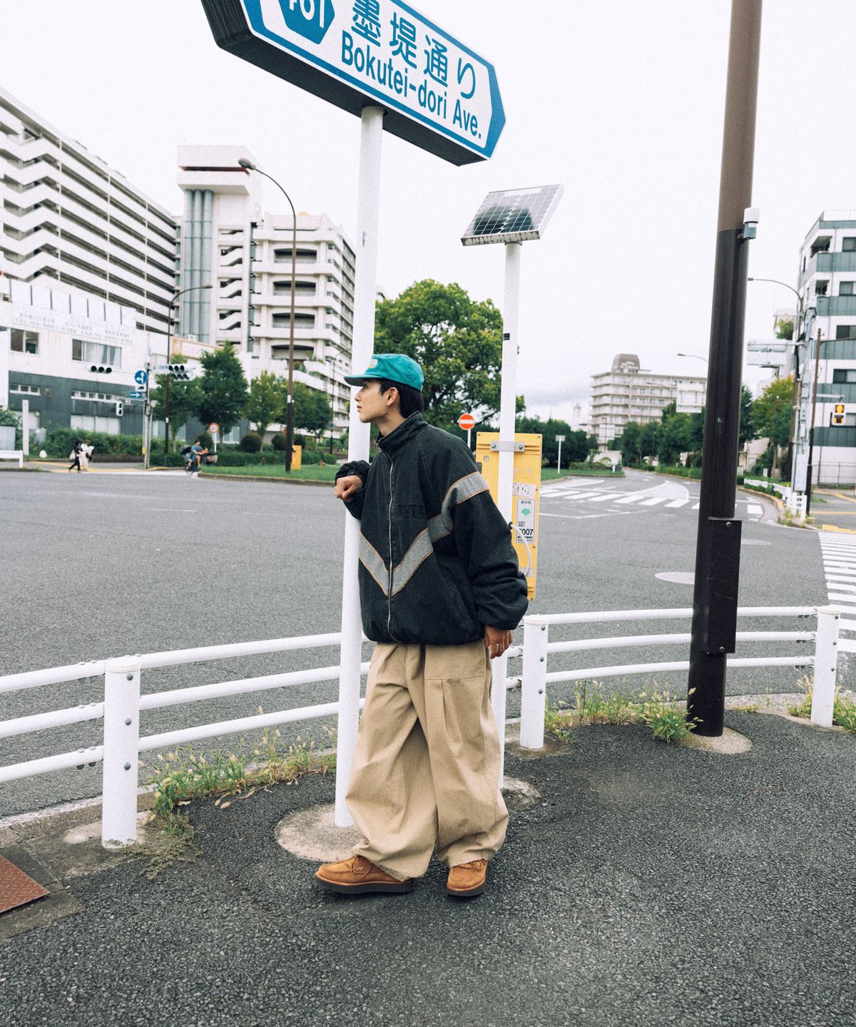 앵글런(ANGLAN) IPFU Track Denim Jacket - Washed Black