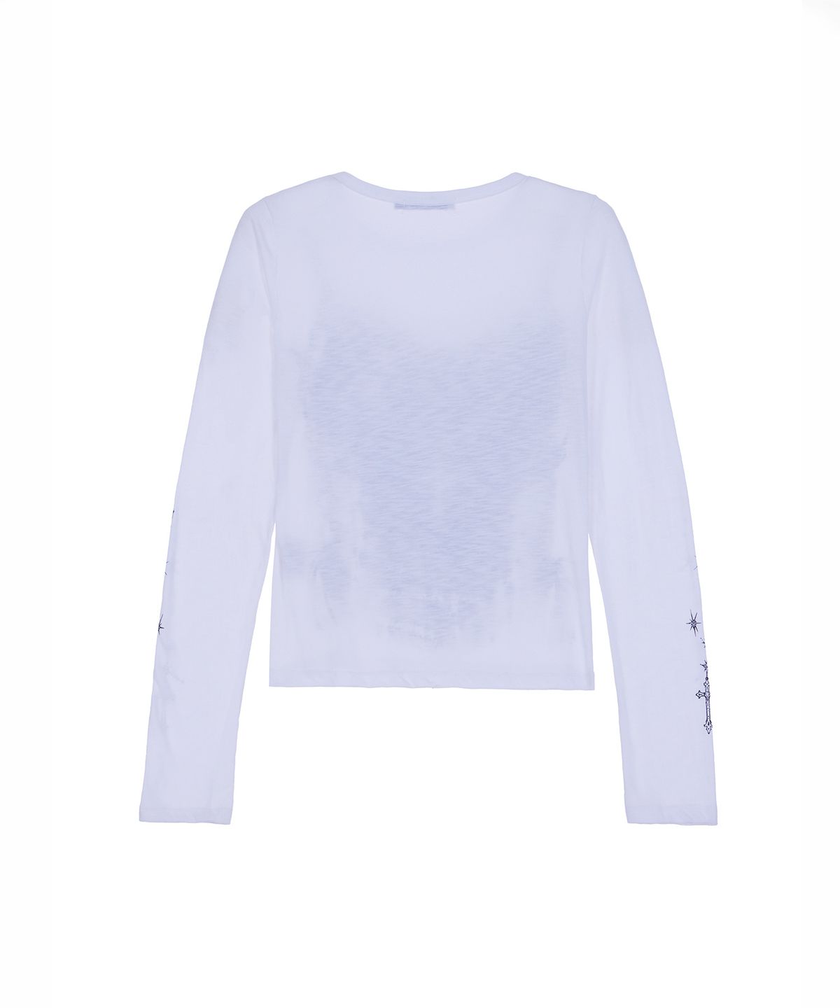 디스펑트(DYSFUNCT) LACE CORSET GRAPHIC LONG SLEEVE TEE(WHITE)