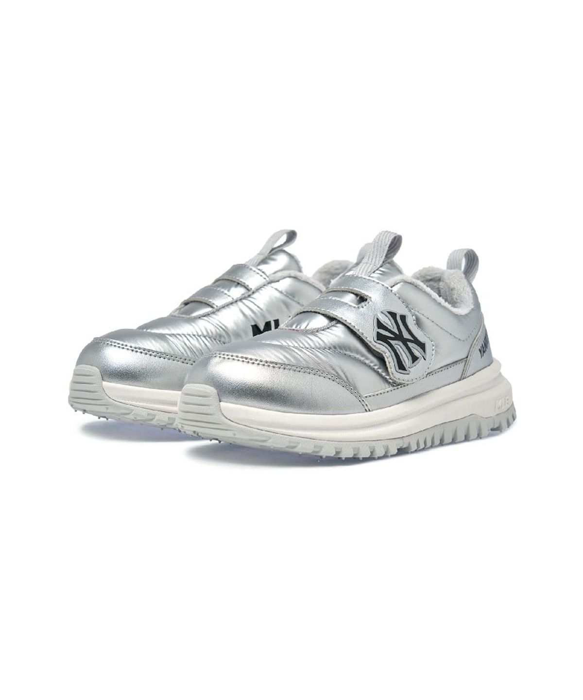 엠엘비 키즈(MLB KIDS) 범프 패딩 스니커즈 주니어 NY (Silver)