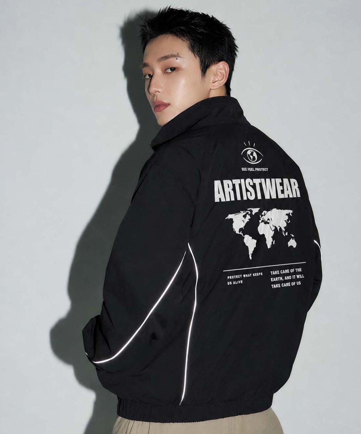아티스트웨어(ARTISTWEAR) 월드프로텍트 파이핑 바람막이
