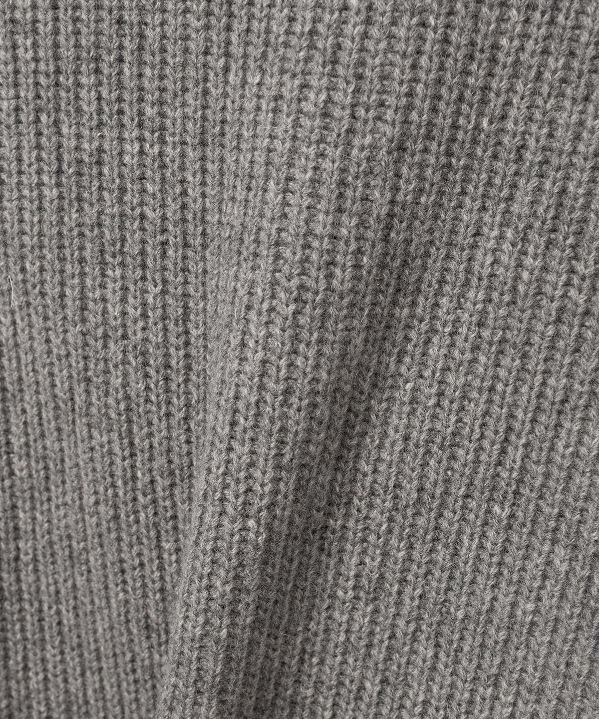 넌블랭크(NONBLANK) 캐시미어 블렌드 루즈 핏 하프 집업 칼라 니트_MELANGE GREY