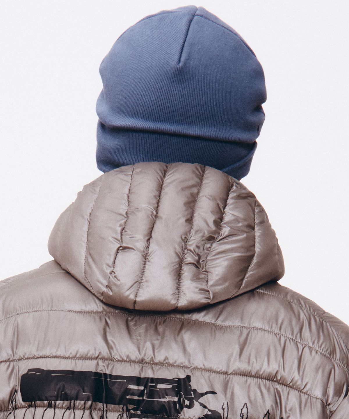 더뮤지엄비지터(THEMUSEUMVISITOR) HEART BEANIE (BLUE)