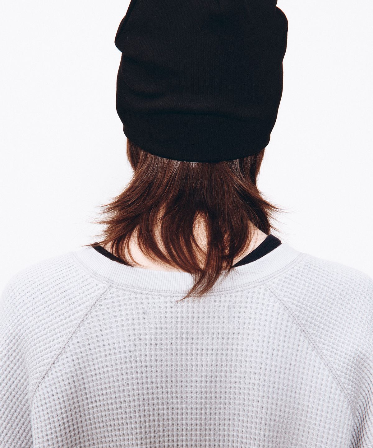 더뮤지엄비지터(THEMUSEUMVISITOR) HEART BEANIE (BLACK)