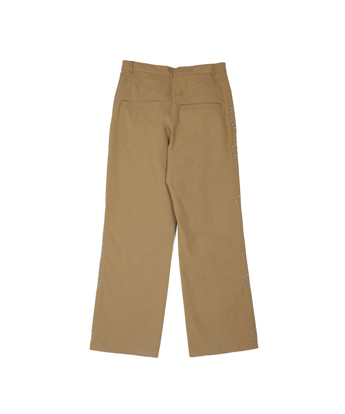 더뮤지엄비지터(THEMUSEUMVISITOR) STUDDED COTTON PANTS (BEIGE)