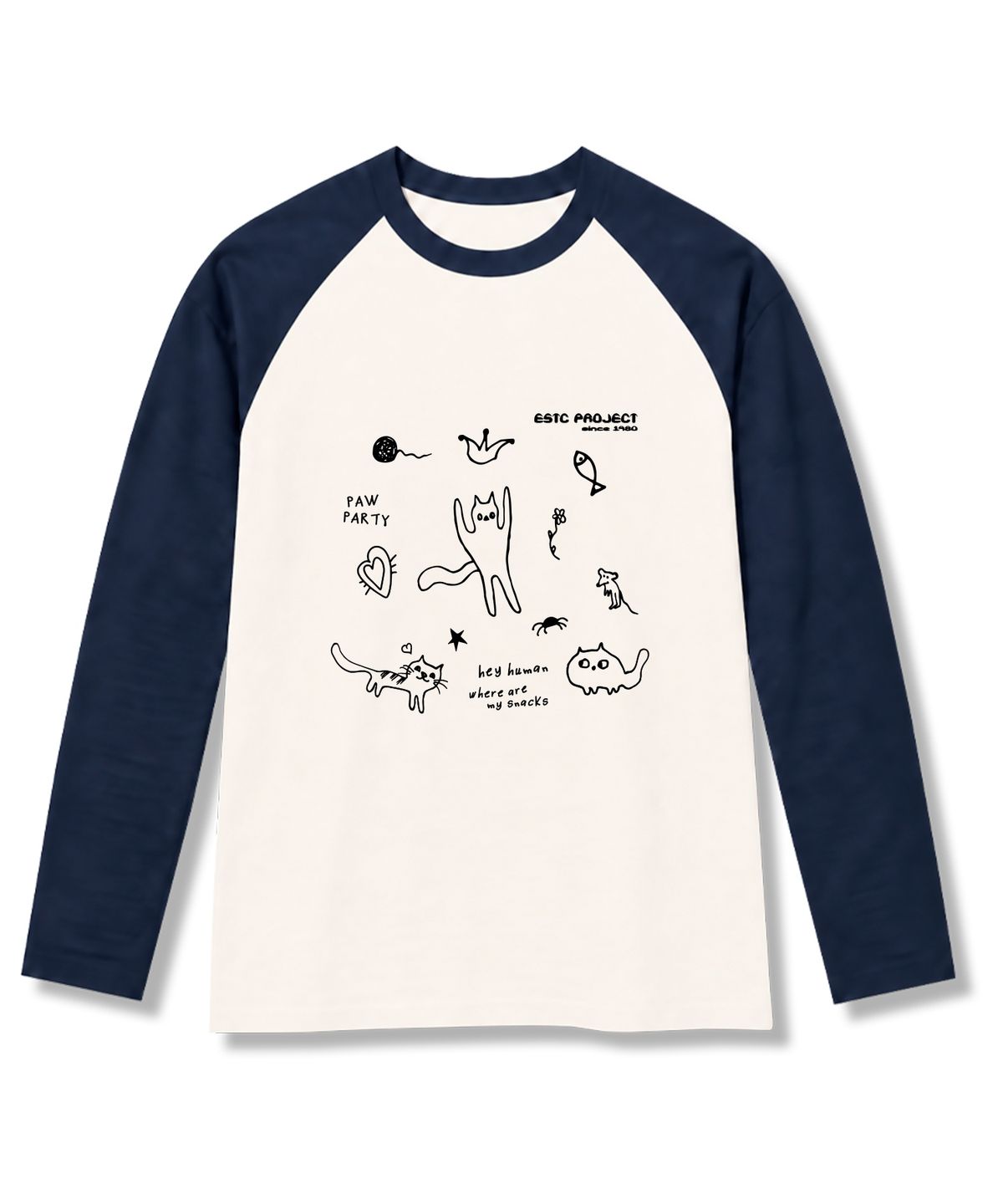 이지스티치(EASY STITCH) 헤이휴먼 나그랑 오버핏 롱슬리브 티셔츠 3COLOR