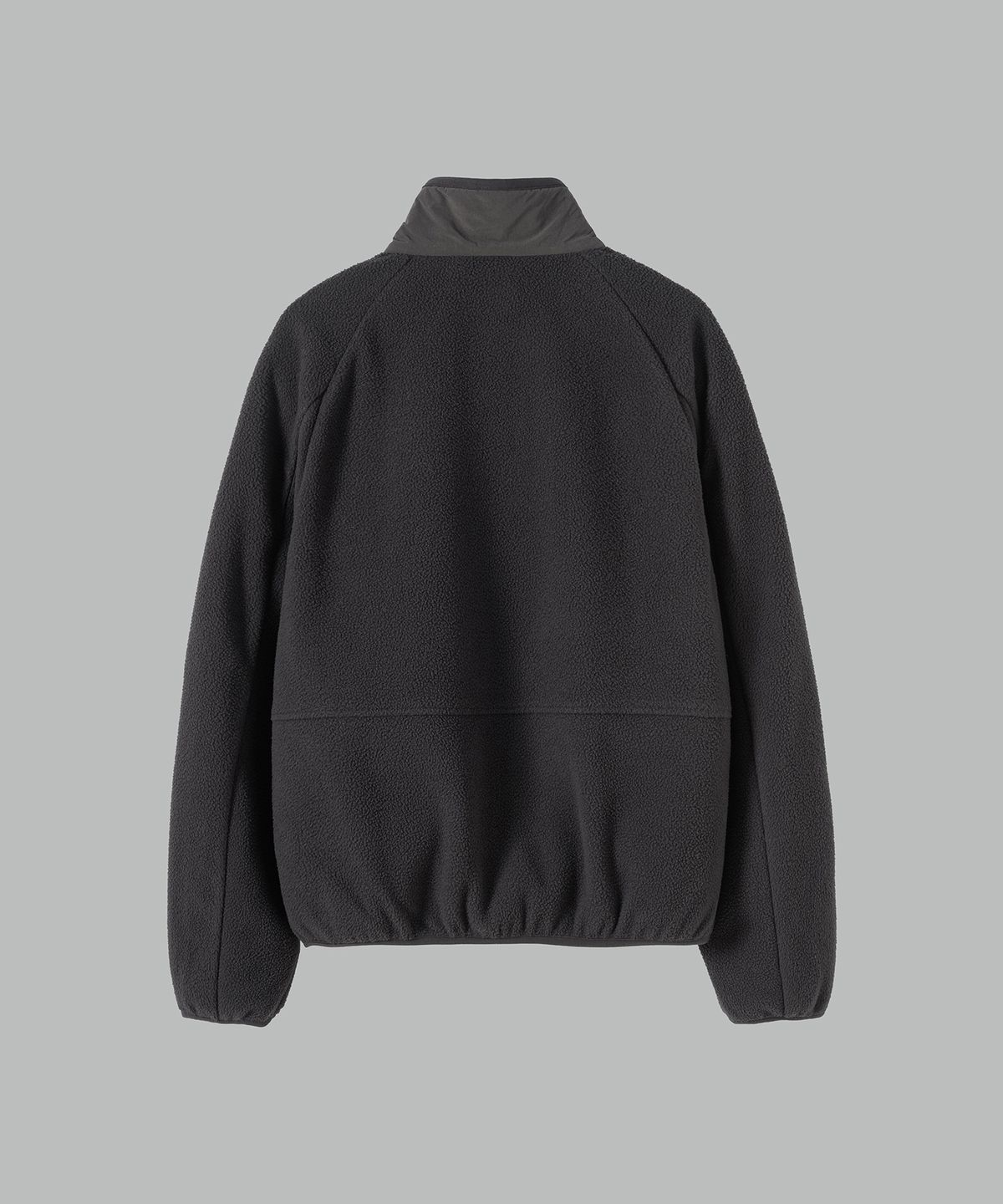 넌블랭크(NONBLANK) 크롭 플리스 자켓_DARK GREY