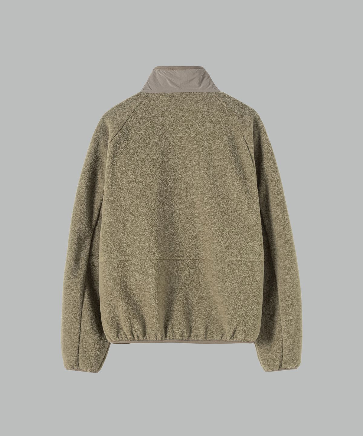 넌블랭크(NONBLANK) 크롭 플리스 자켓_MUD BEIGE