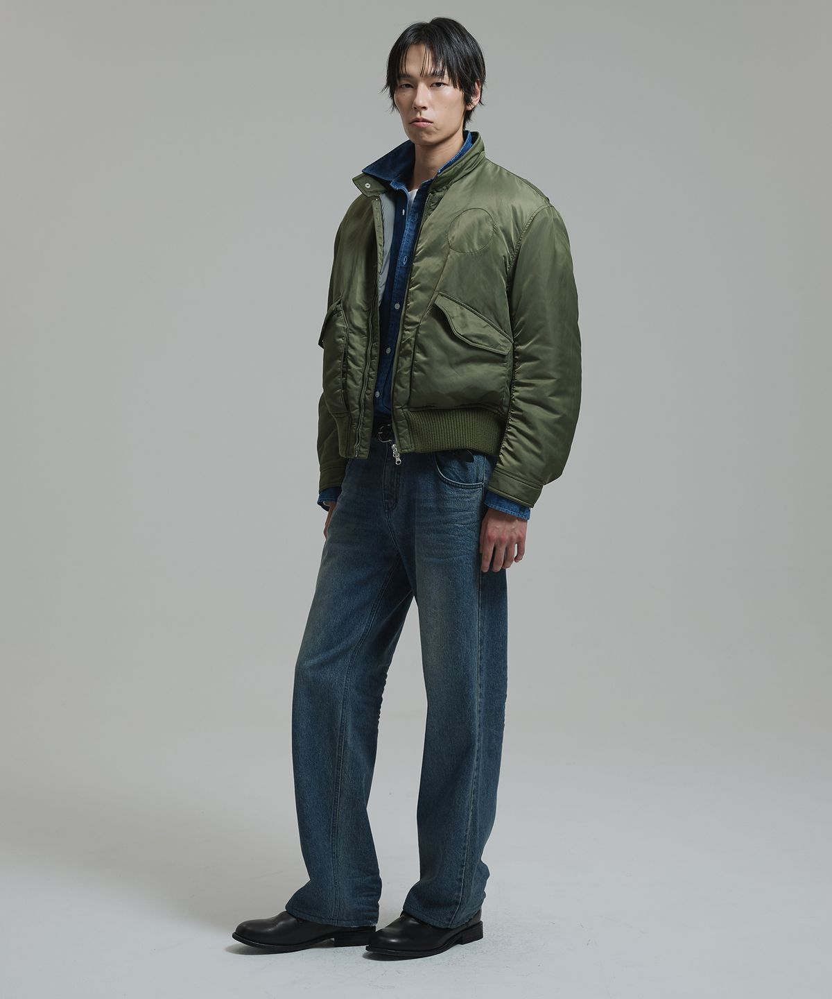 넌블랭크(NONBLANK) CWU 플라이트 자켓_KHAKI