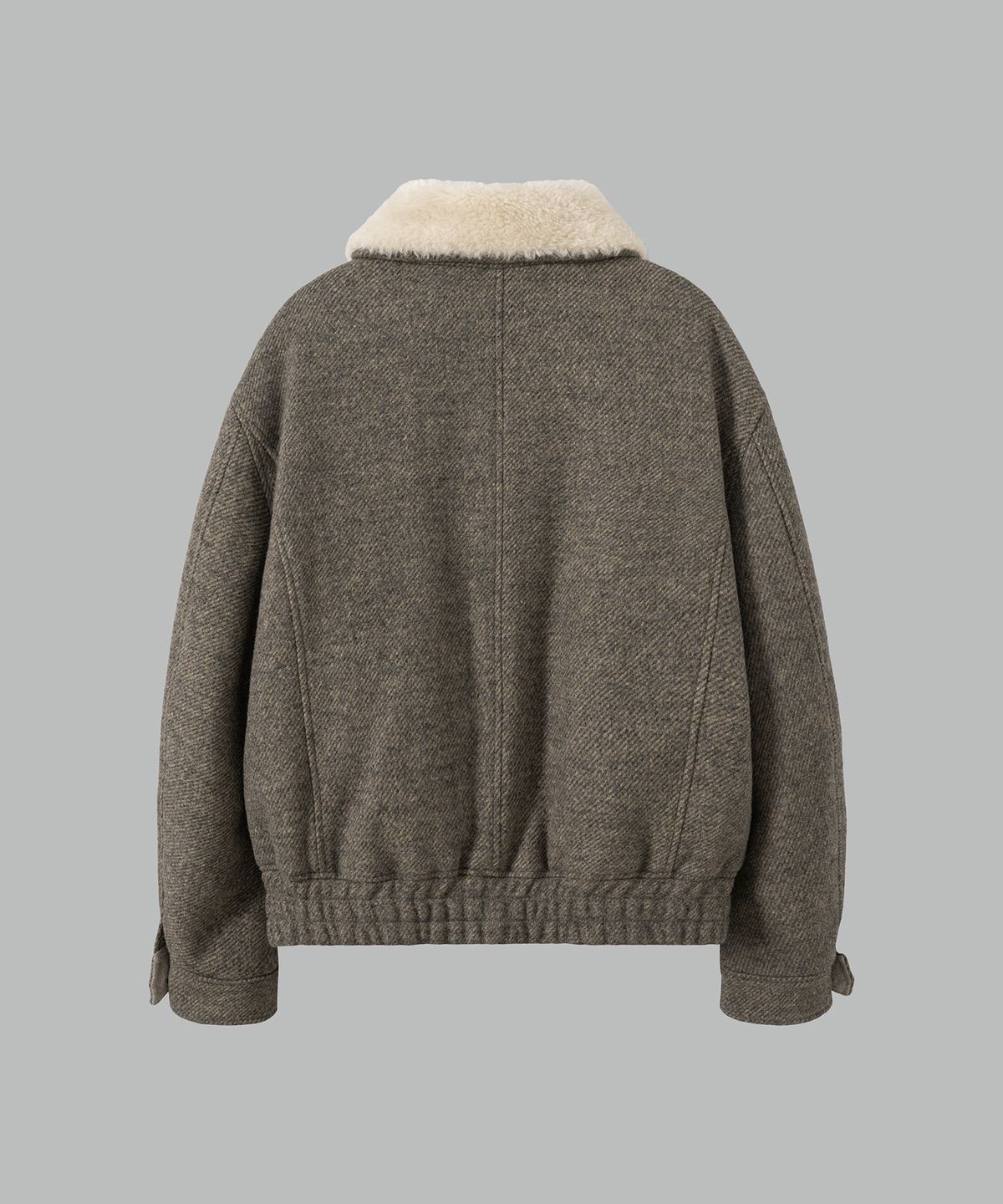 넌블랭크(NONBLANK) 울블렌드 트윌 N2B 점퍼_GREY BEIGE