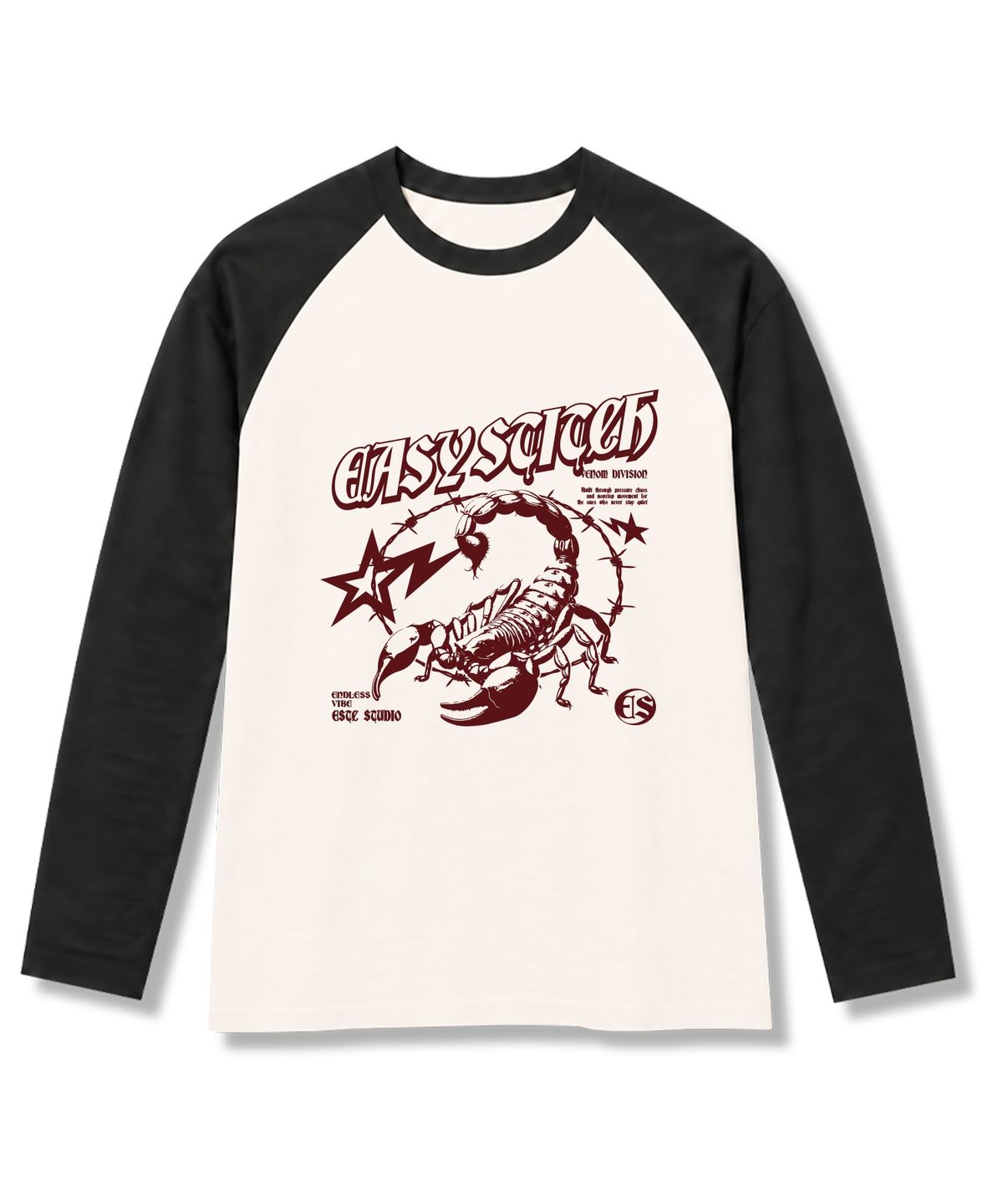 이지스티치(EASY STITCH) 이지피온 나그랑 오버핏 롱슬리브 티셔츠 3COLOR