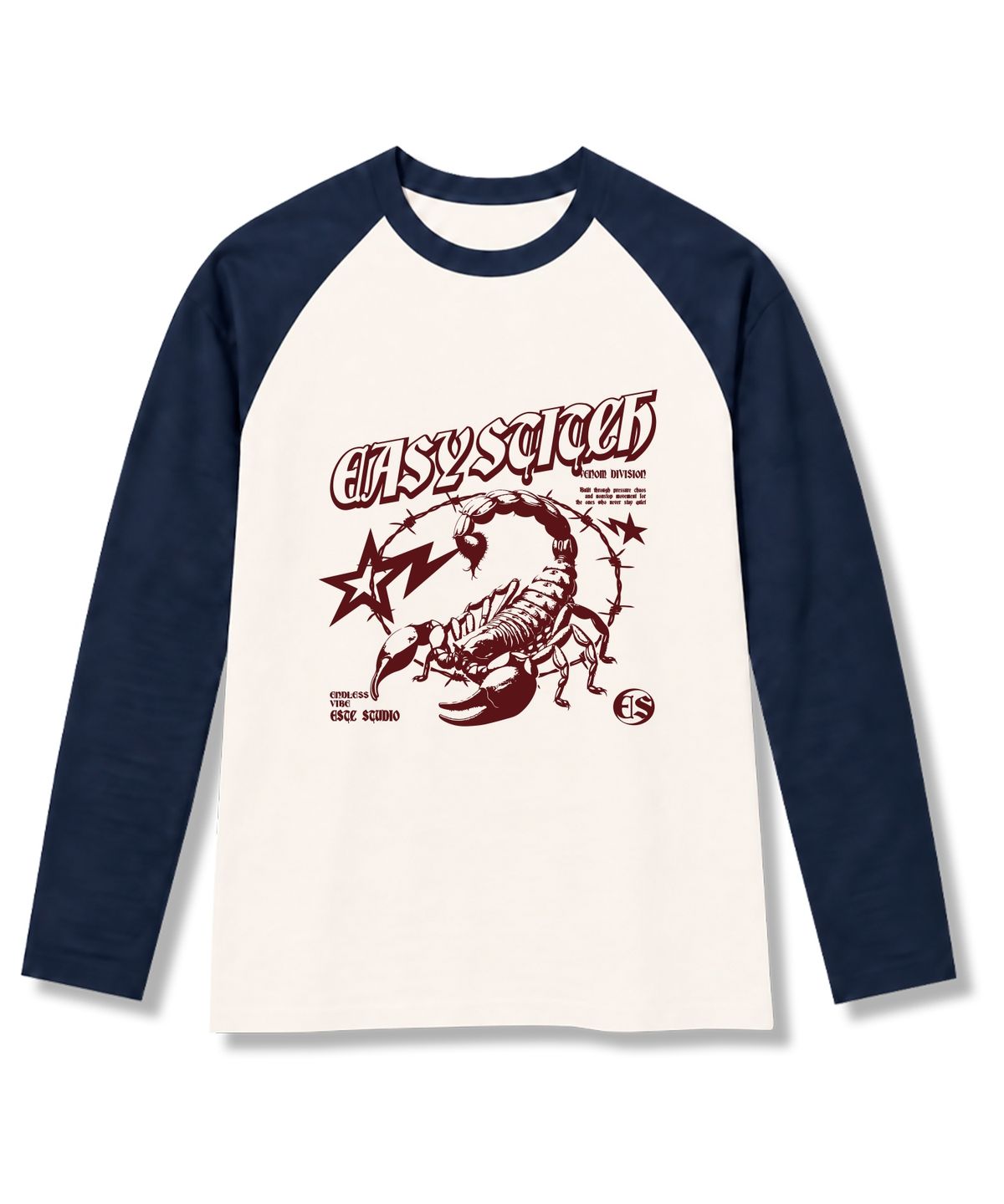 이지스티치(EASY STITCH) 이지피온 나그랑 오버핏 롱슬리브 티셔츠 3COLOR