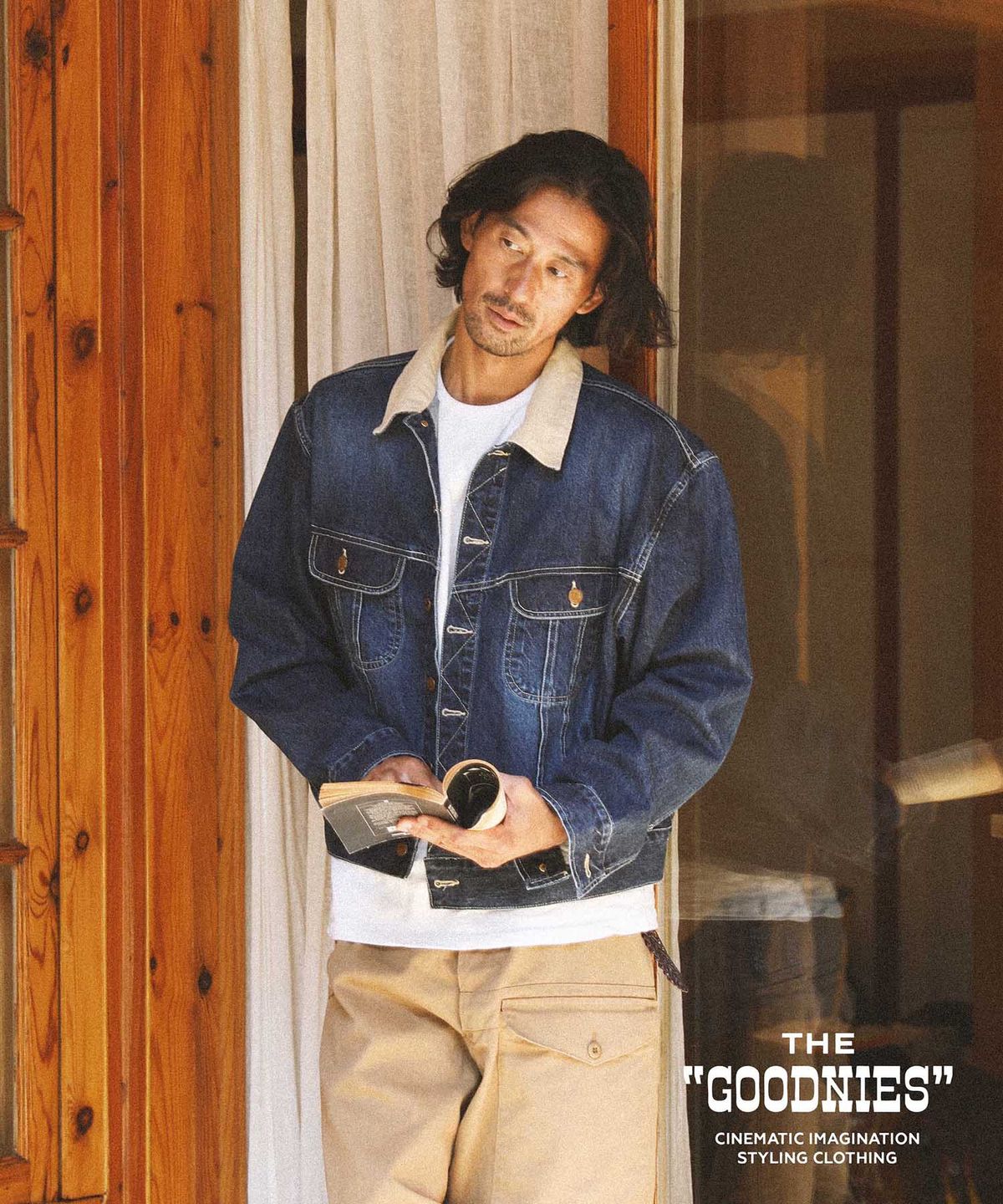 굿니스(GOODNIES) HOPE NEVER FADES. Denim Rider Jacket