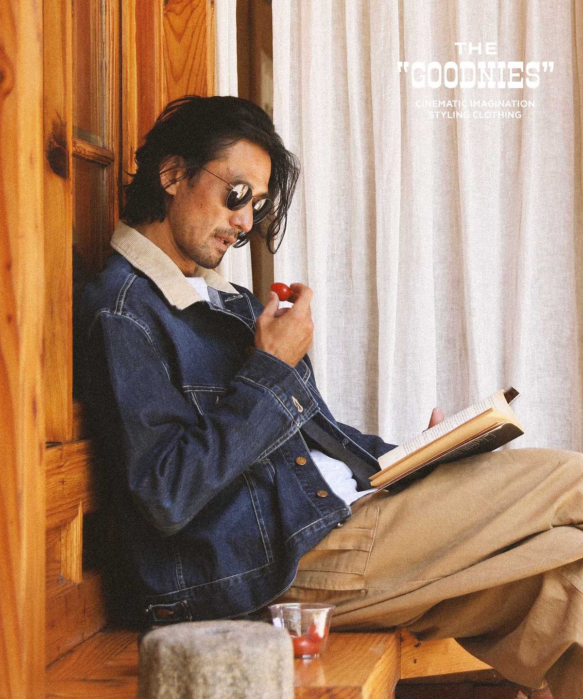 굿니스(GOODNIES) HOPE NEVER FADES. Denim Rider Jacket