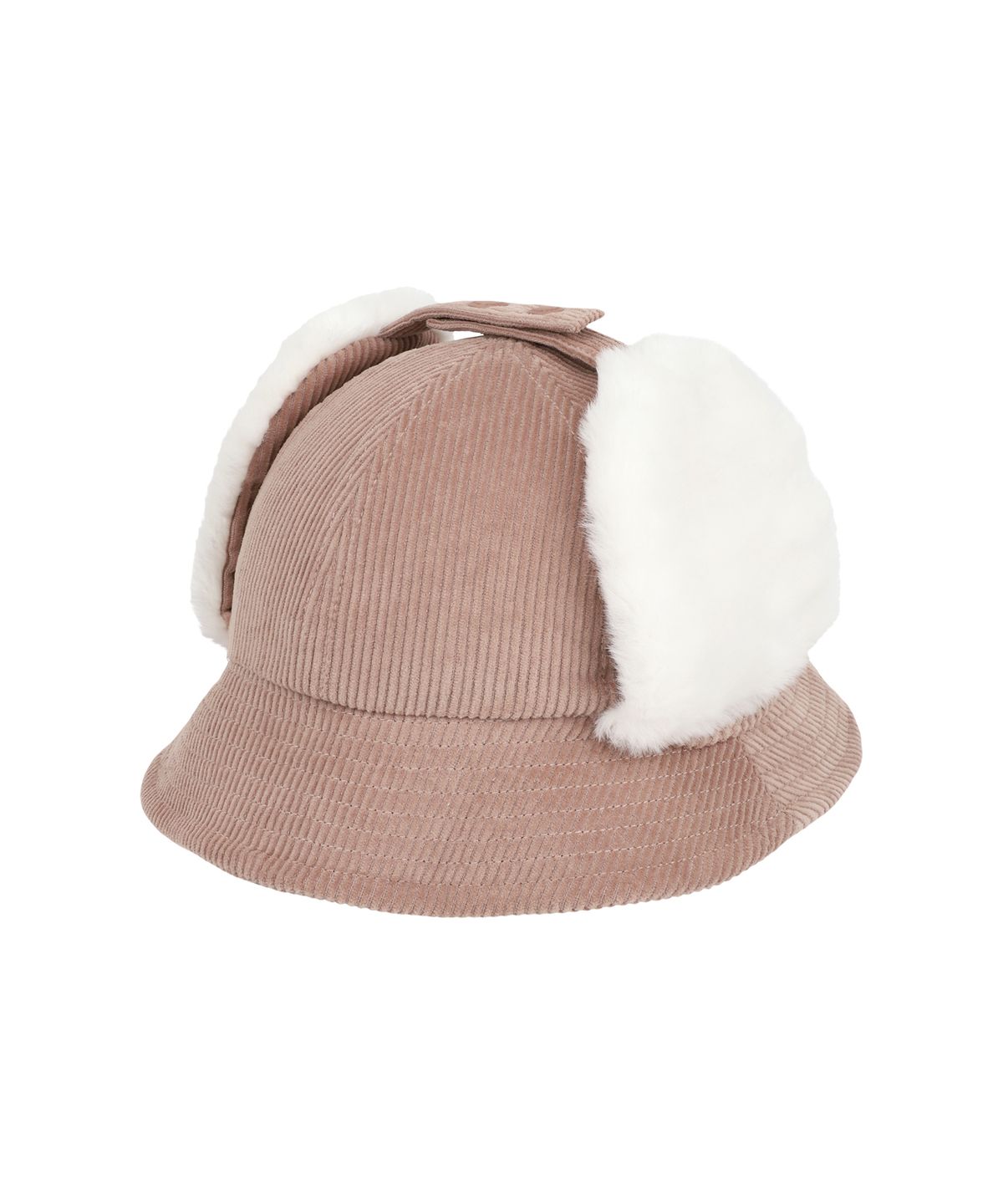 마리떼 키즈(MARITHÉ KIDS) KIDS SMALL CLASSIC LOGO CORDUROY BUCKET HAT pink