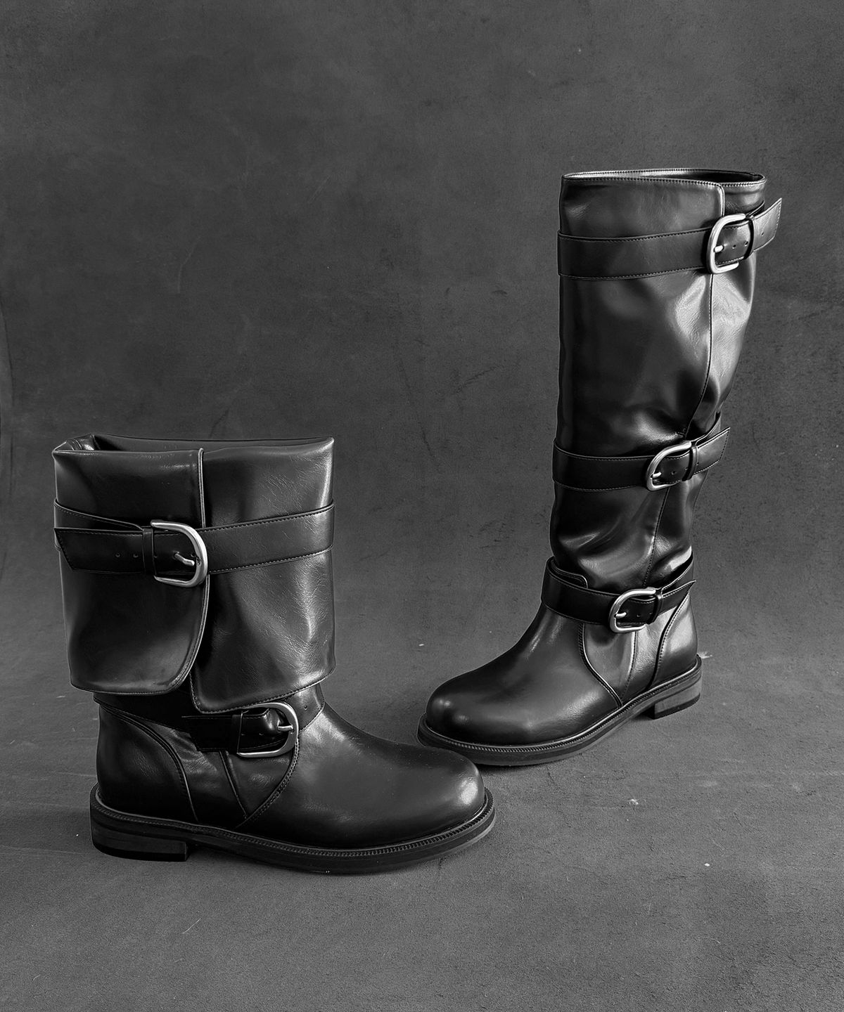 메티에(METIER) me1032 detachble three strap long boots 2way 멀티 스트랩 롱부츠