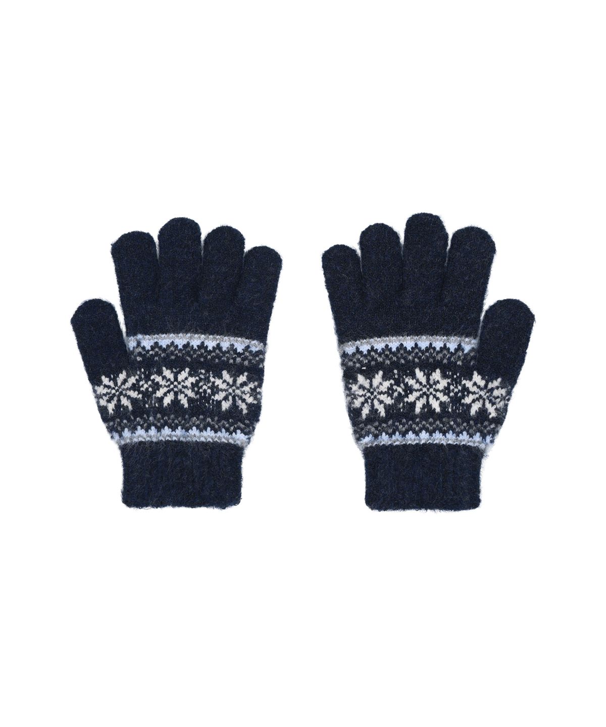 마리떼 키즈(MARITHÉ KIDS) KIDS NORDIC PATTERN KNIT GLOVE navy