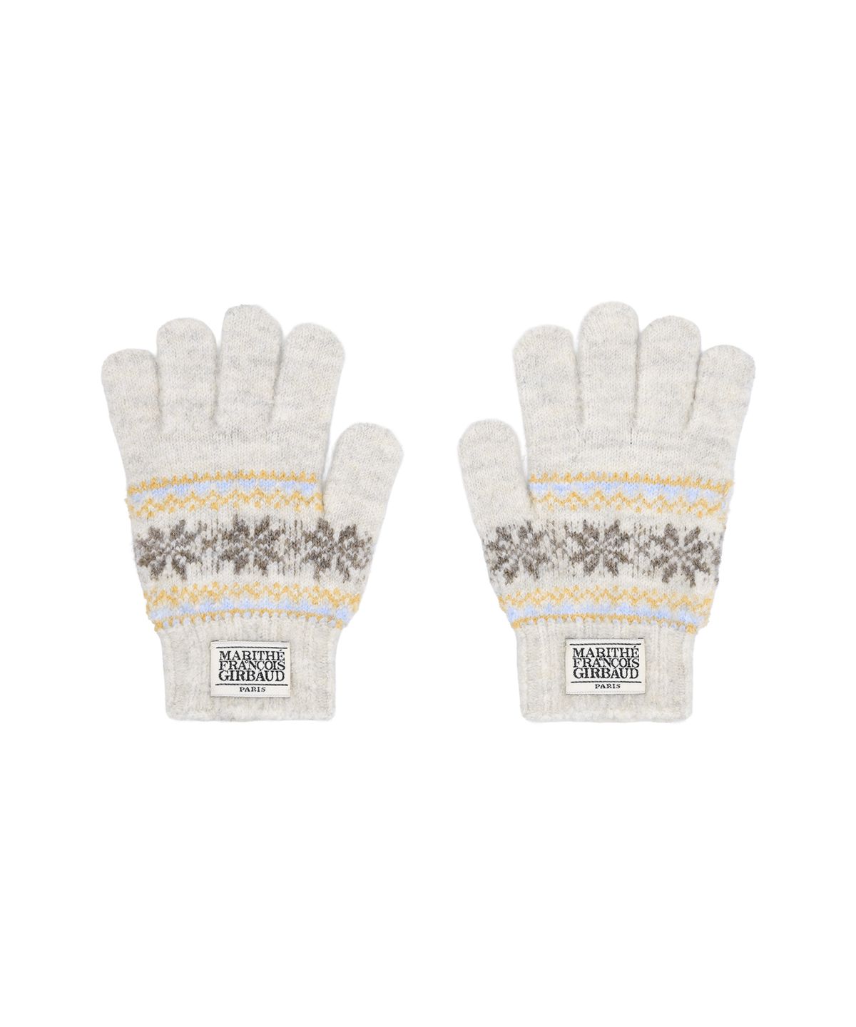 마리떼 키즈(MARITHÉ KIDS) KIDS NORDIC PATTERN KNIT GLOVE oatmeal