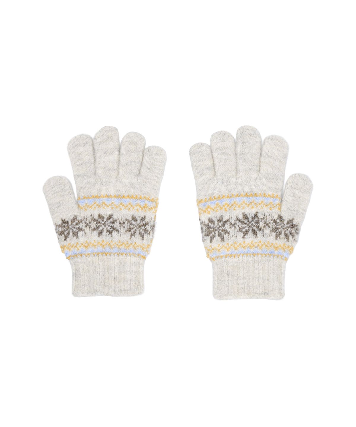 마리떼 키즈(MARITHÉ KIDS) KIDS NORDIC PATTERN KNIT GLOVE oatmeal
