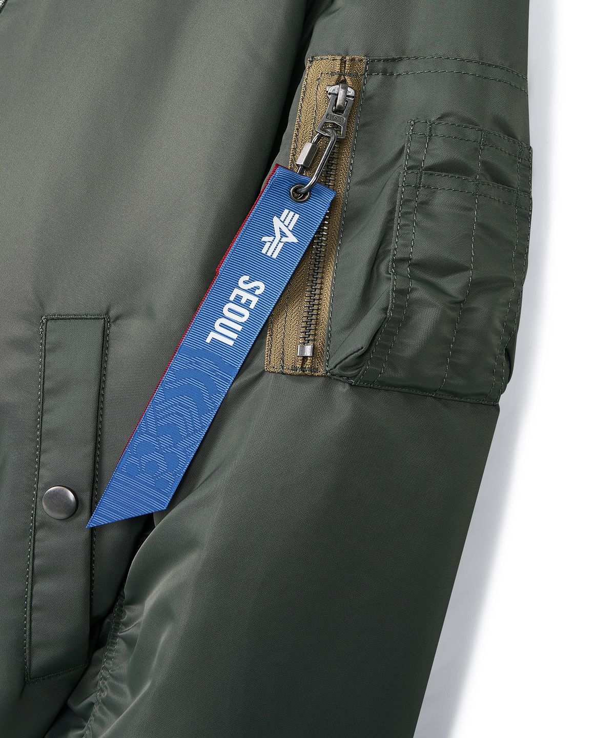 알파 인더스트리(ALPHA INDUSTRIES) MA-1 헤리티지 핏 플라이트 자켓 (클래식) 필드 그레이